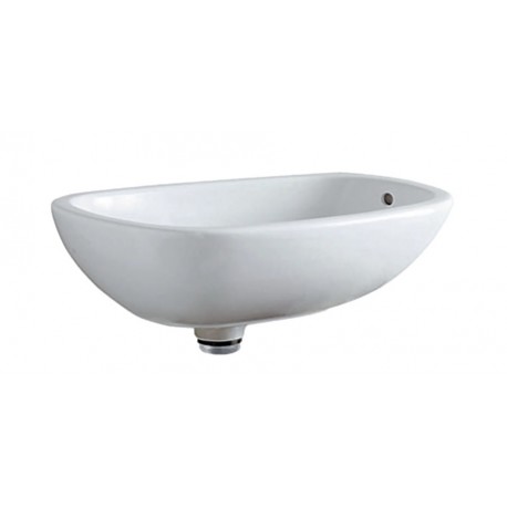 Geberit CITTERIO lavabo d'appoggio L.56 cm, con piletta di scarico, colore bianco/KeraTect finitura lucido 500.543.01.1