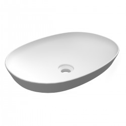 Lavabo Incasso Soprapiano in Ceramica Bianca mod. Variant Profondità 36  x Larghezza 50 cm marca Rak ceramics