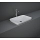 Lavabo Incasso Soprapiano rettangolare in Ceramica Bianca mod. Variant Profondità 36  x Larghezza 55 cm marca Rak ceramics