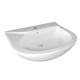 Lavabo Semincasso mod. liwa larghezza 63,5 x 54 profondità cm. in Ceramica Bianco lucido marca rak