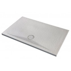 Piatto Doccia pietraceramica Azzurra 70x90 H. 4 cm. Bianco Opaco