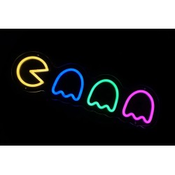 Icona - Pac-world - su plexiglass trasparente da 3 mm. con fissaggio incluso