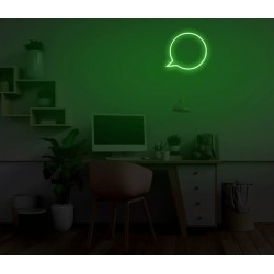 Icona - Chat - su plexiglass trasparente da 3 mm. con fissaggio incluso