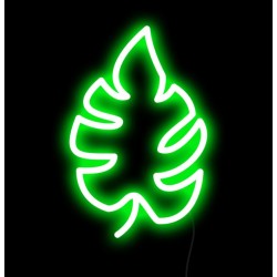 Icona - Foglia Monstera - su plexiglass trasparente da 3 mm. con fissaggio incluso