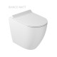 Vaso Filo muro senza brida art.7327MT + Bidet art.7328MT Bianco Matt Dream Galassia 