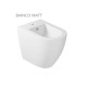 Vaso Filo muro senza brida art.7327MT + Bidet art.7328MT Bianco Matt Dream Galassia 