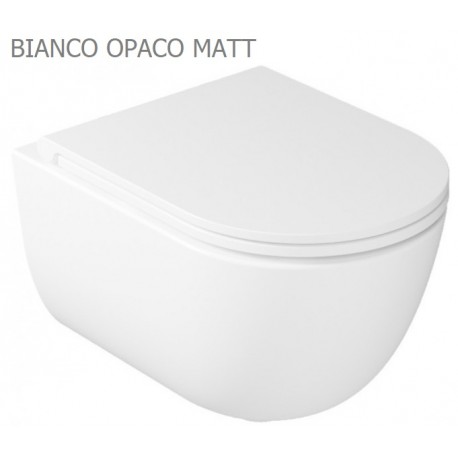 Vaso sospeso senza brida da 52x36 cm. Dream Galassia Bianco Matt art.7334MT