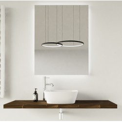 Top Bagno Larghezza 55 x Profondità 45 cm in abete per lavabi d'appoggio