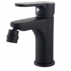 Miscelatore Bidet serie Black modello Rica in ottone rifinito nero opaco