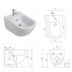 Bidet Sospeso Plus Design Galassia