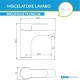 Miscelatori Lavabo + Bidet + Incasso Doccia con Deviatore Modello rica in ottone nero opaco