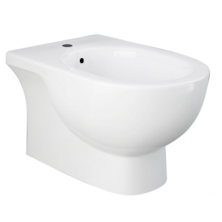 Bidet sospeso con fissaggio nascosto Tonique di Rak Ceramics in ceramica bianco lucido