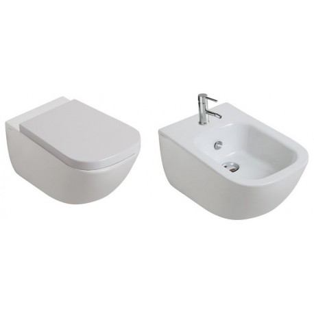 Vaso e Bidet Sospesi Plus Design Galassia 