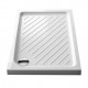 Piatto doccia 80x100 altezza 7 cm. rettangolare in ceramica bianco + Piletta Sifonata marca ceramica dolomite modello gemma 2