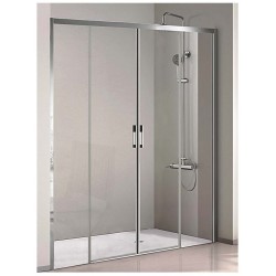 Accessori doccia : Griglia doccia con specchio nero modello Regolo