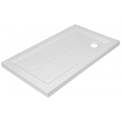 Piatto doccia ito in ceramica bianco 70x120 cm h 5,5 cm con piletta ø 90 mm marca althea