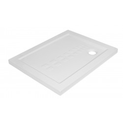 Piatto doccia serie ito in ceramica bianco 80x100 cm h 5,5 cm con piletta ø 90 mm marca Althea