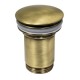 Piletta Click Clack UNIVERSALE In Ottone Bronzato Con Tappo tondo da  1"1/4 per lavabo o bidet senza troppo pieno