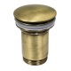 Piletta Click Clack UNIVERSALE In Ottone Bronzato Con Tappo tondo da  1"1/4 per lavabo o bidet senza troppo pieno