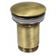 Piletta Click Clack UNIVERSALE In Ottone Bronzato Con Tappo tondo da  1"1/4 per lavabo o bidet con troppo pieno