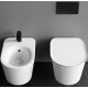 Bidet sospeso con fissaggio nascosto Valet di Rak Ceramics in ceramica bianco lucido