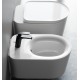 Sanitari sospesi Valet con fissaggio nascosto di Rak Ceramics Vaso con tecnologia rimless + Bidet in Ceramica Bianco Lucido