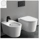 Sanitari sospesi Valet con fissaggio nascosto di Rak Ceramics Vaso con tecnologia rimless + Bidet in Ceramica Bianco opaco