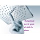 Braccio con soffione in Ottone Cromato Bossini Cube 210 H70720