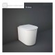 Sanitari Valet con fissaggio nascosto di Rak Ceramics Filomuro Vaso + Bidet in Ceramica Bianco Opaco