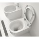 Sedile Wc Kerasan per vaso Nolita in Termoindurente Bianco mod. Originale a chiusura soft-close cod. 5391