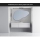 Su Misura Specchio Irregolare da Bagno Filo Lucido Retroilluminante led 20W art. spe003