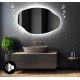 Specchio irregolare da Bagno con Altoparlante Bluetooth Retroilluminato led 20W art. spe2024