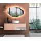 Specchio irregolare da Bagno con Altoparlante Bluetooth Retroilluminato led 20W art. spe2024