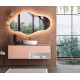 Specchio irregolare da Bagno con Altoparlante Bluetooth Retroilluminato led 20W art. spe2124