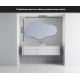 Specchio irregolare da Bagno con Altoparlante Bluetooth Retroilluminato led 20W art. spe2124