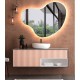 Specchio irregolare da Bagno con Altoparlante Bluetooth Retroilluminato led 20W art. spe3234