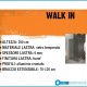 Parete Walk-in 100 cm. con Profilo Cromo Lucido Cristallo Fume 6 mm Trattamento Anticalcare Altezza 200 cm.