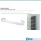 Termoarredo Venezia 180 altezza x 28 larghezza cm. tubi ovoidali colore antracite