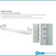 Termoarredo Venezia 180 altezza x 37,5 larghezza cm. tubi ovoidali colore bianco