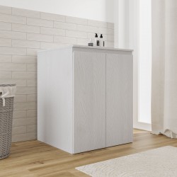 Mobile coprilavatrice con ante 70 x 70 - altezza 90 cm in legno nobilitato melaminico