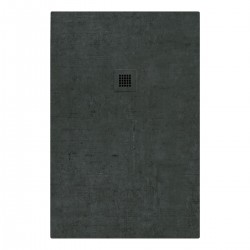 Piatto doccia 70x170 H. 3 cm. in Pietra Sintetica con Superficie Effetto Ardesia finitura PETROLIO