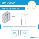 Box Doccia Scorrevole Cristallo 8 mm Trattamento Anticalcare Altezza 200 cm Profilo Cromo lucido art. OS92