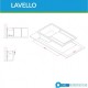 Lavello cucina sopratop in Granitek bianco a vasca singola con gocciolatoio LIFE400N di Elleci montaggio reversibile