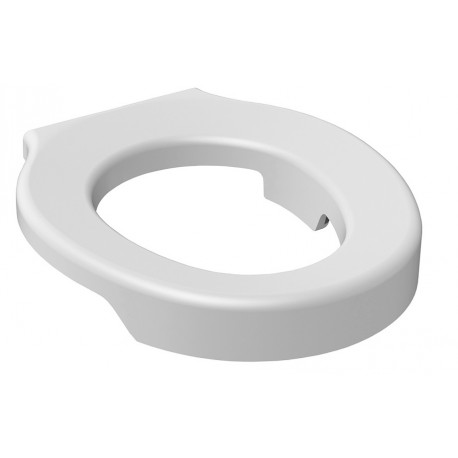 Sedile wc bianco morbido e anatomico in XL EXTRALIGHT altezza 3 cm