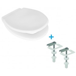 Sedile wc universale in materiale composito termoplastico modello panchetta