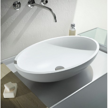 Lavabo da Appoggio in Solid Surface Ovo