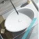 Lavabo da Appoggio in Solid Surface Ovo