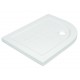 Piatto doccia althea asimmetrico ad angolo destro serie ito ceramica bianco 72x90 cm h 5,5 cm con  piletta ø 90 mm