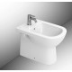 Bidet a terra filo muro btw gemma 2 di dolomite in ceramica bianco