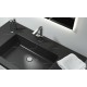 Top con Lavabo Integrato da 70 cm in Pietra Sintetica Ardesia 